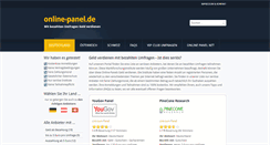 Desktop Screenshot of online-panel.de